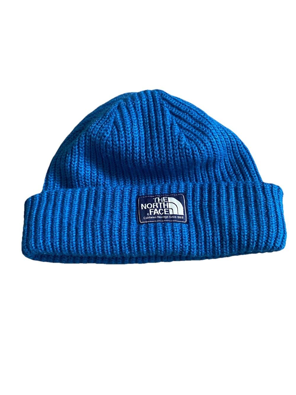 the north face thermoball blue beanie one size unisex vintage